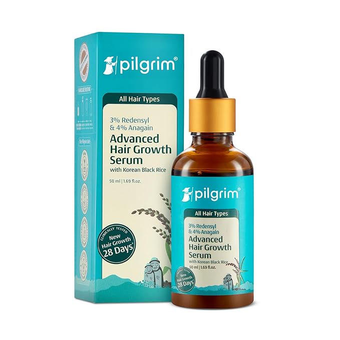 PILGRIM Redensyl 3%+Anagain 4% Advanced Hair Growth Serum For Scalp(50Ml)